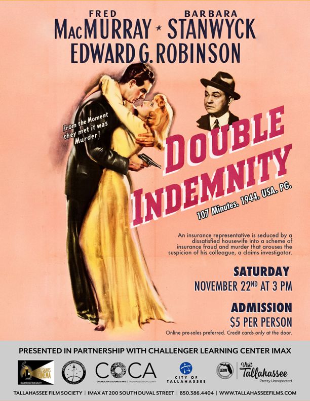 Noirvember: Double Indemnity (@ CLC)