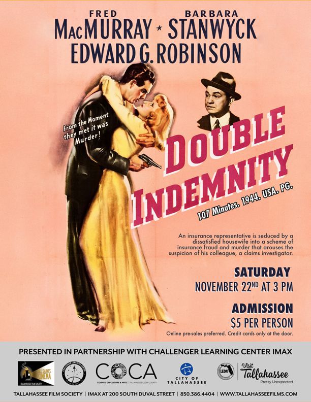 Showing ID#667 for 'Noirvember: Double Indemnity (@ CLC)'