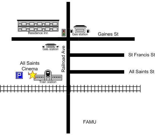 Map To All Saints Cinema